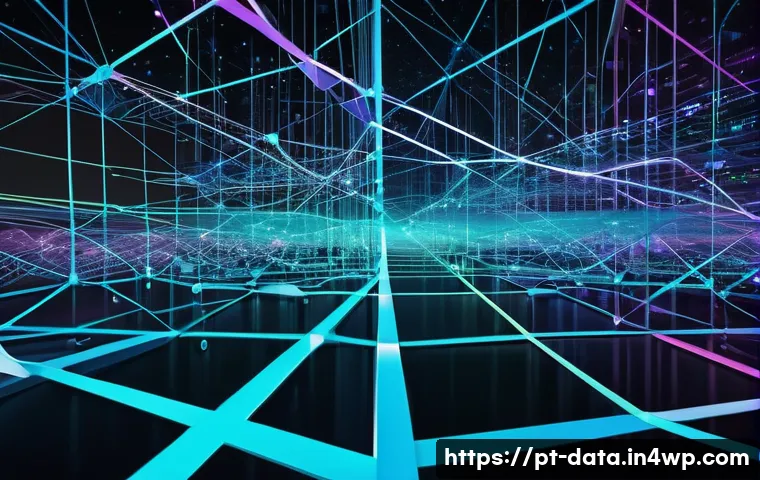 사용자 경험 개선을 위한 그래프 데이터베이스 활용 - **Prompt 1: The Connected Digital Revolution**
"A dynamic, high-tech illustration showcasing the...